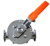 Manual full boa valve with angle adjustment mechanism